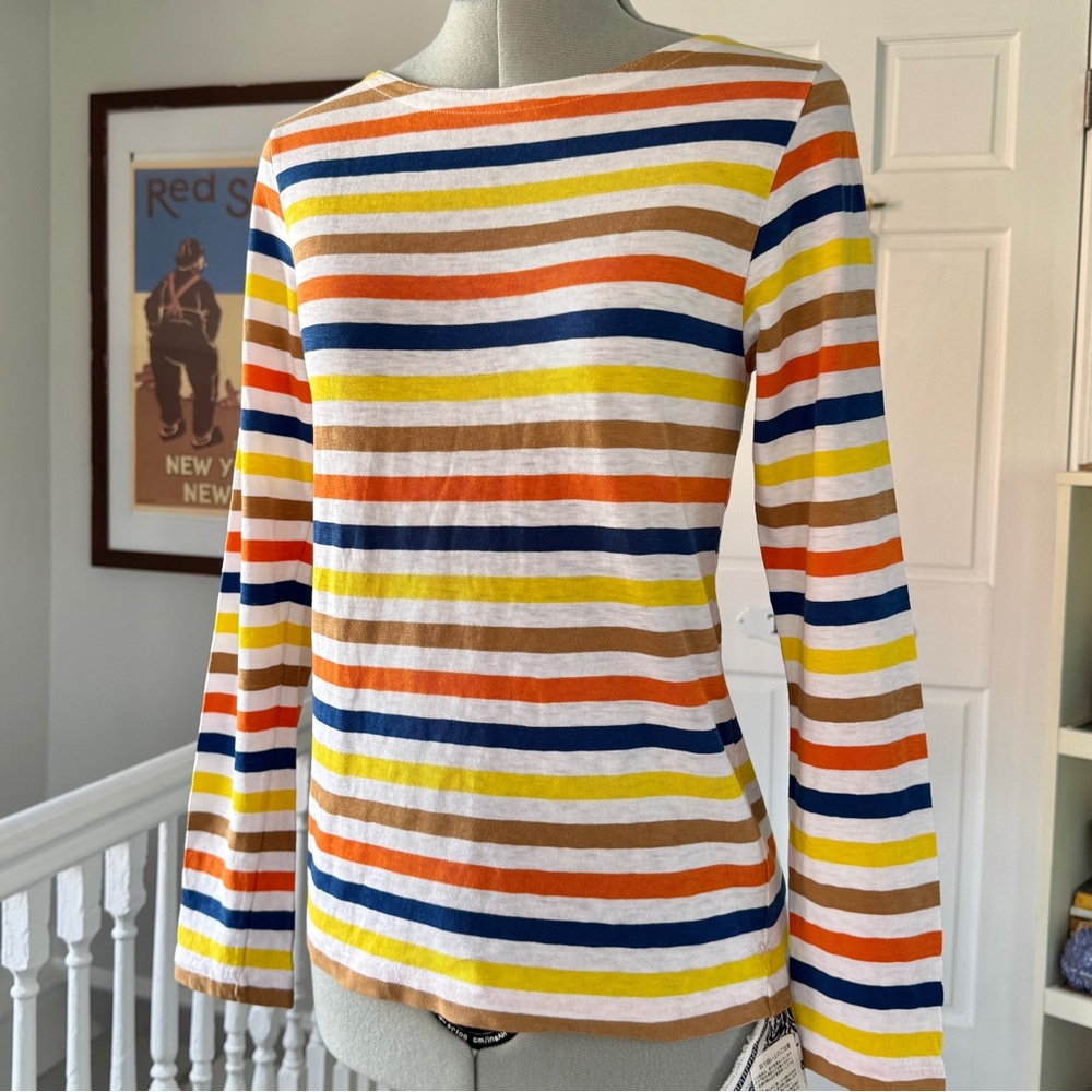 NEW with TAGS 45R Star Colorful Striped Long Sleeve Top (size S/1)